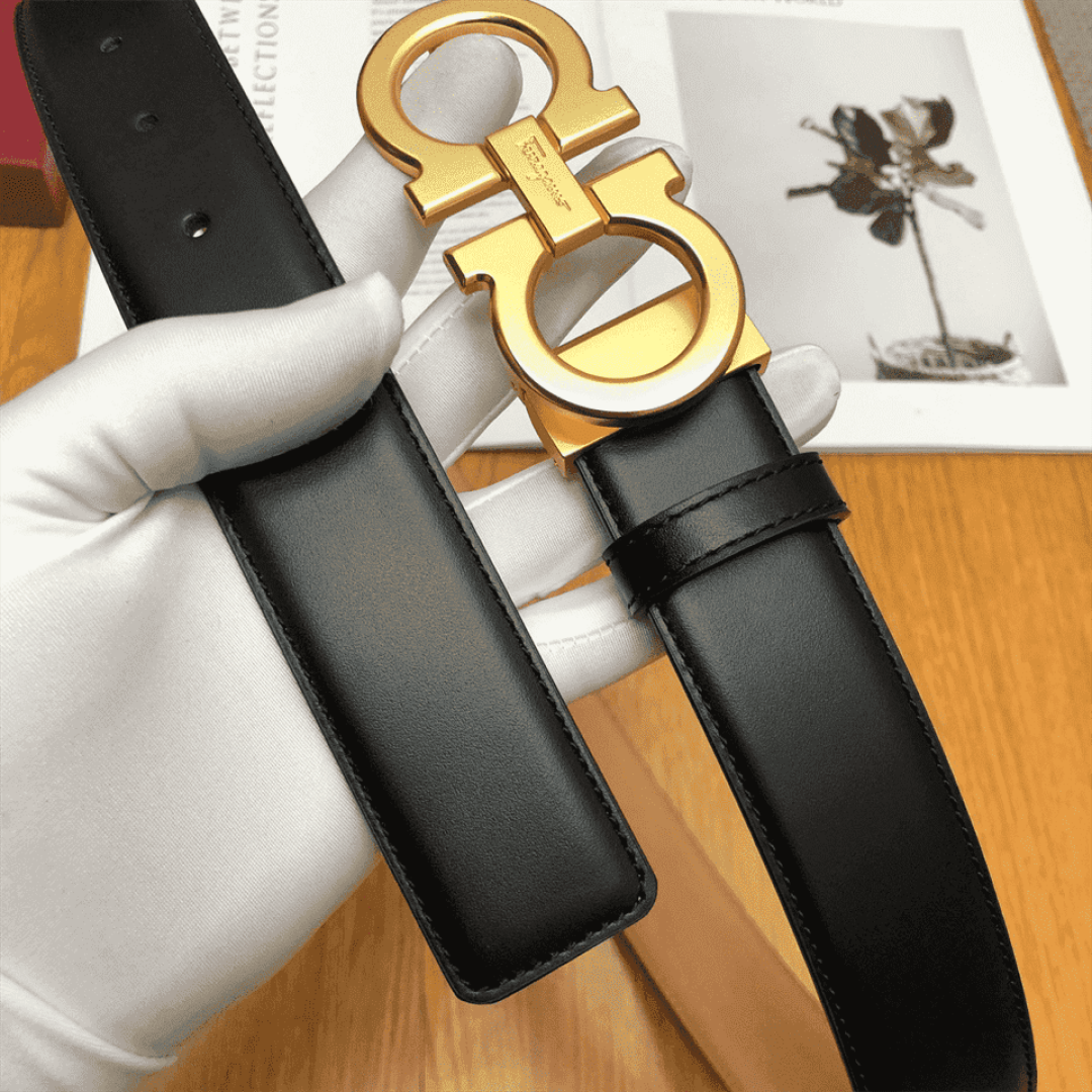 SALVATORE FERRAGAMO DOUBLE GANCIO BELT