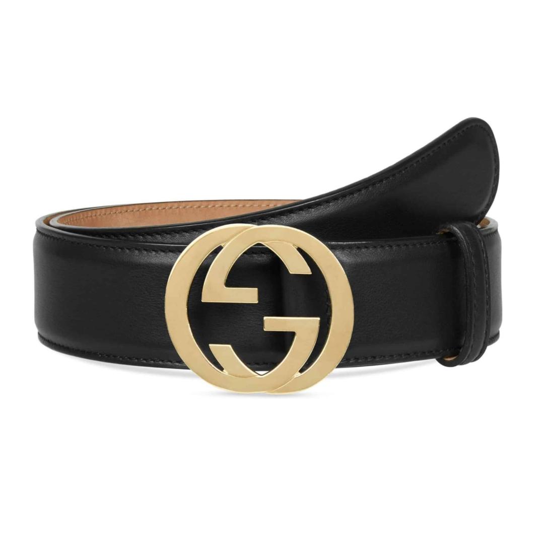 GUCCI INTERLOCKING-G LEATHER BELT
