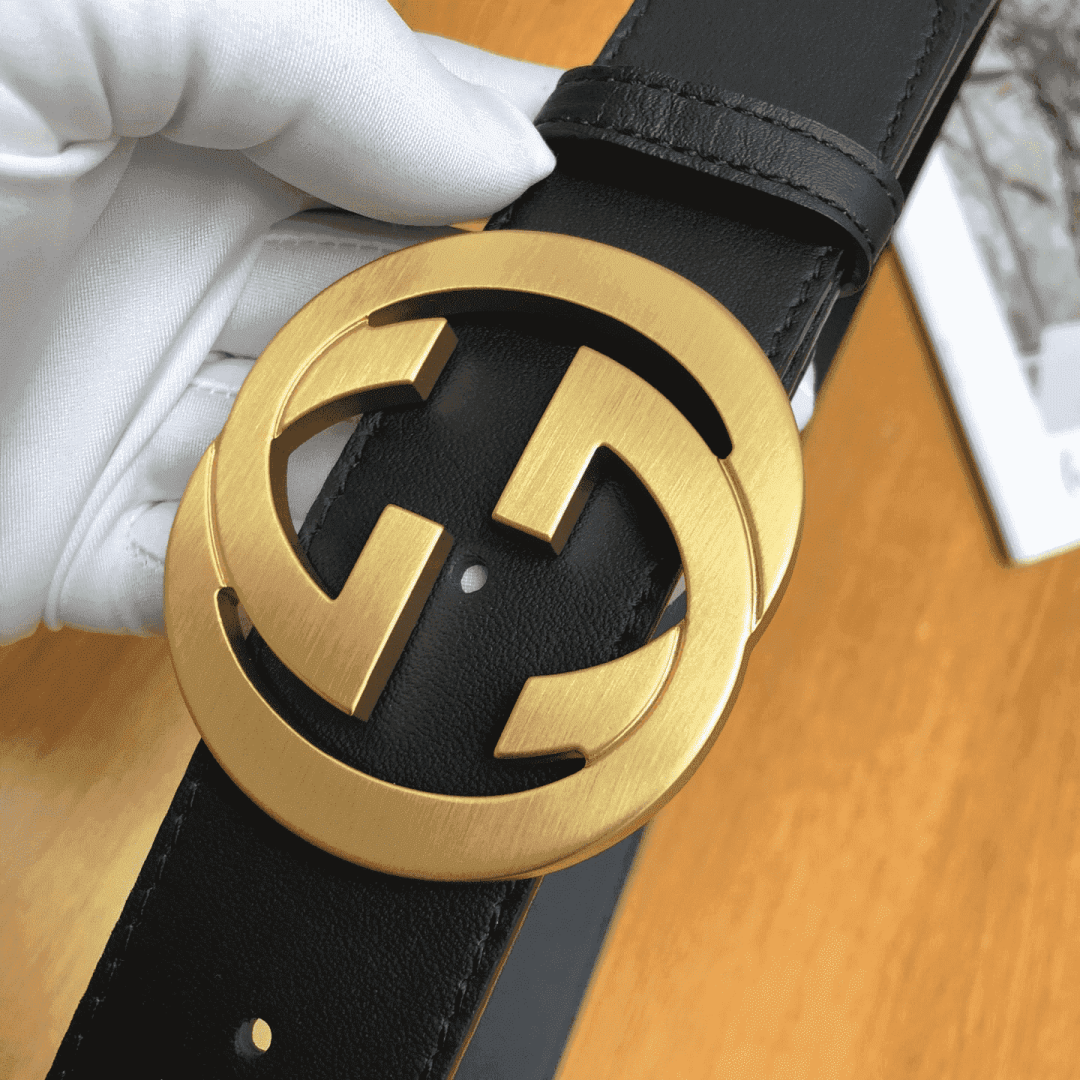 GUCCI INTERLOCKING-G LEATHER BELT
