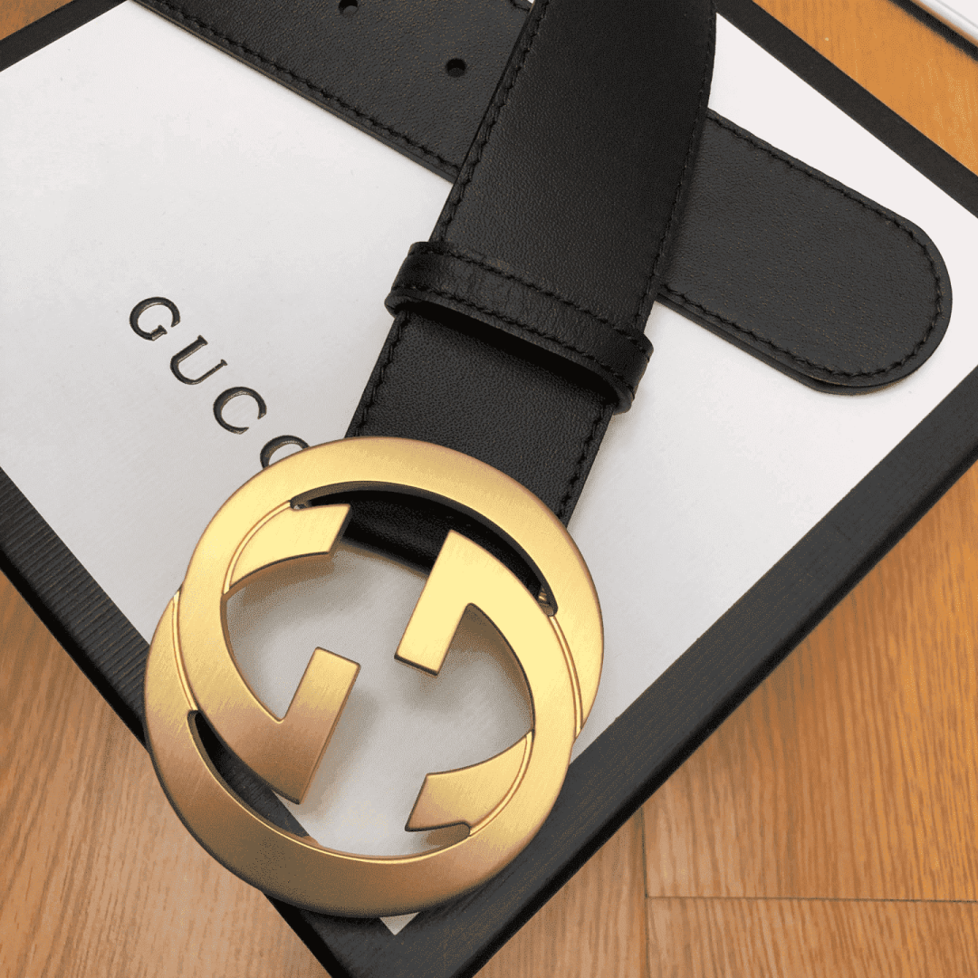 GUCCI INTERLOCKING-G LEATHER BELT