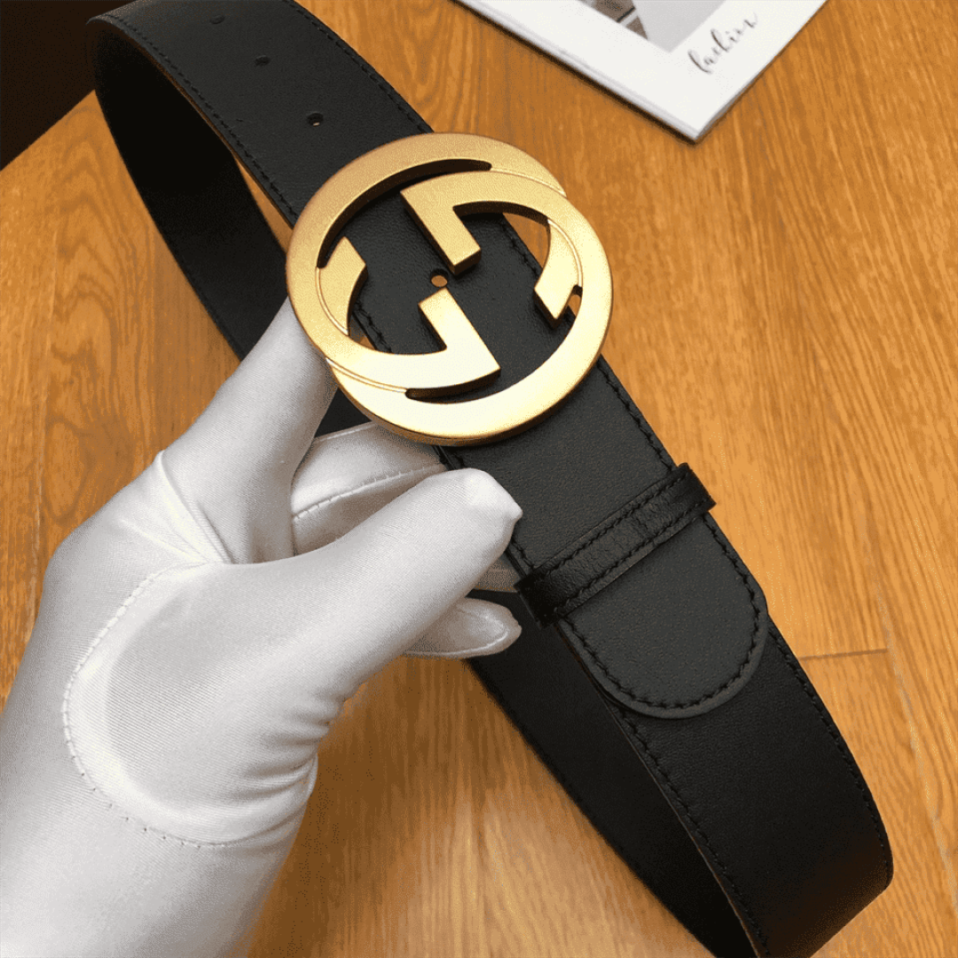 GUCCI INTERLOCKING-G LEATHER BELT