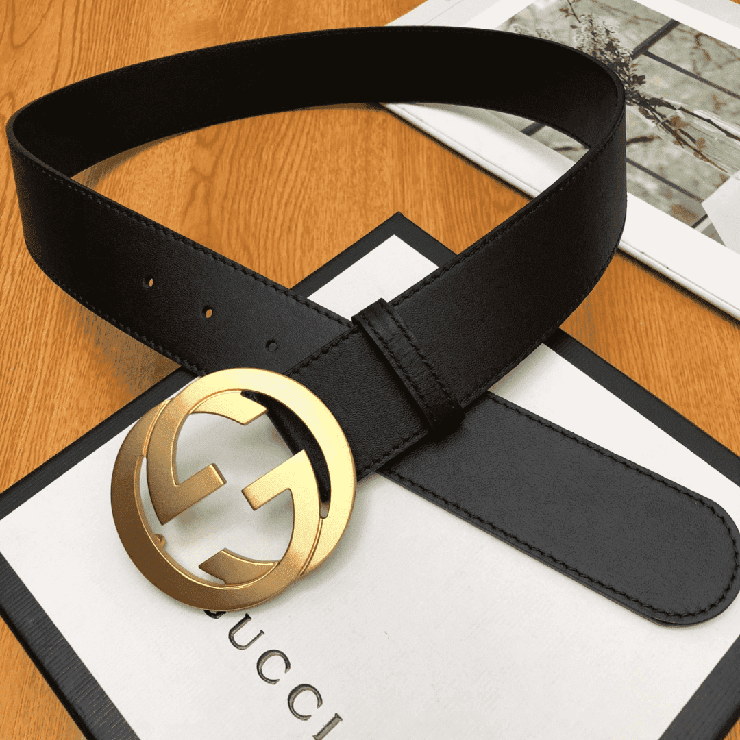 GUCCI INTERLOCKING-G LEATHER BELT