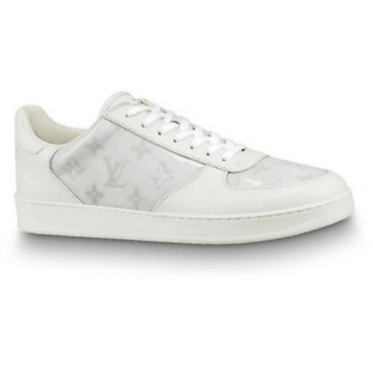LOUIS VUITTON WHITE MONOGRAM TRANSPARENT RIVOLI SNEAKER