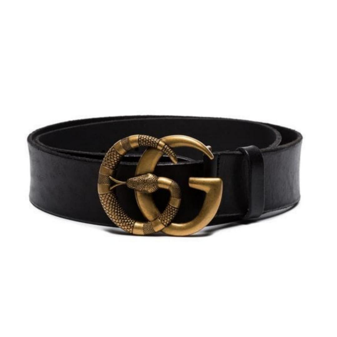 GUCCI DOUBLE G SNAKE BUCKLE BELT