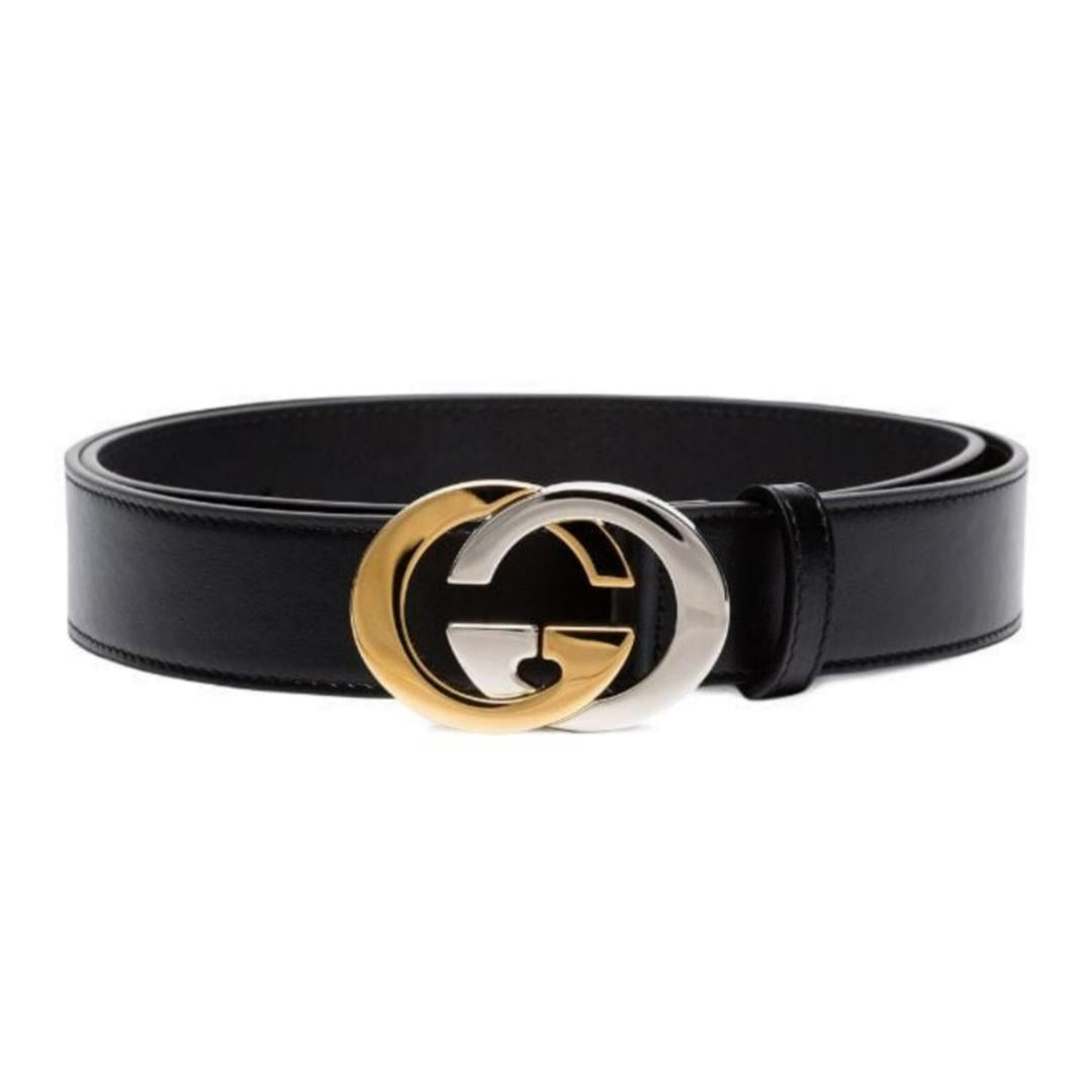GUCCI GG LEATHER LOGO BELT