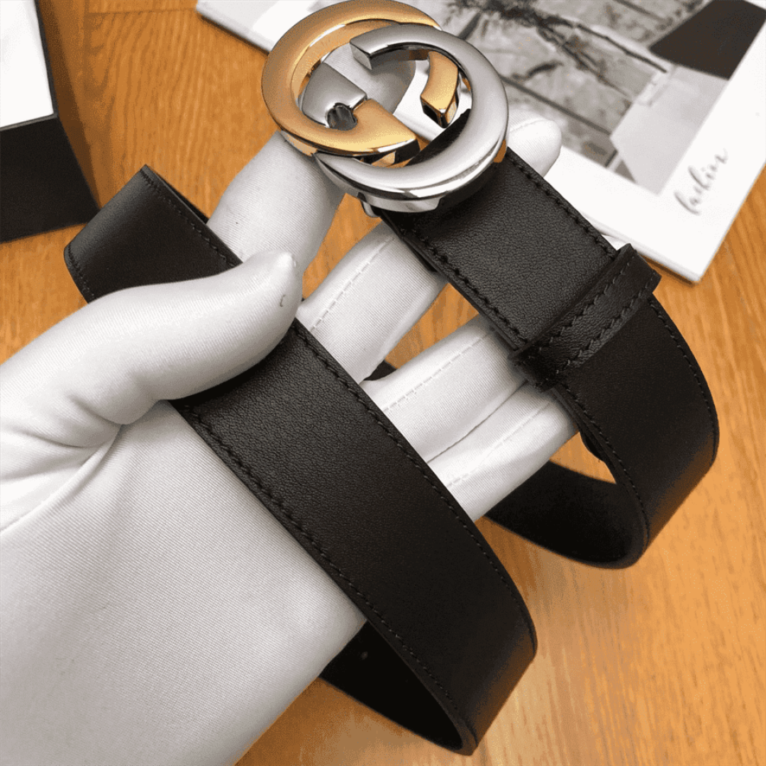 GUCCI GG LEATHER LOGO BELT