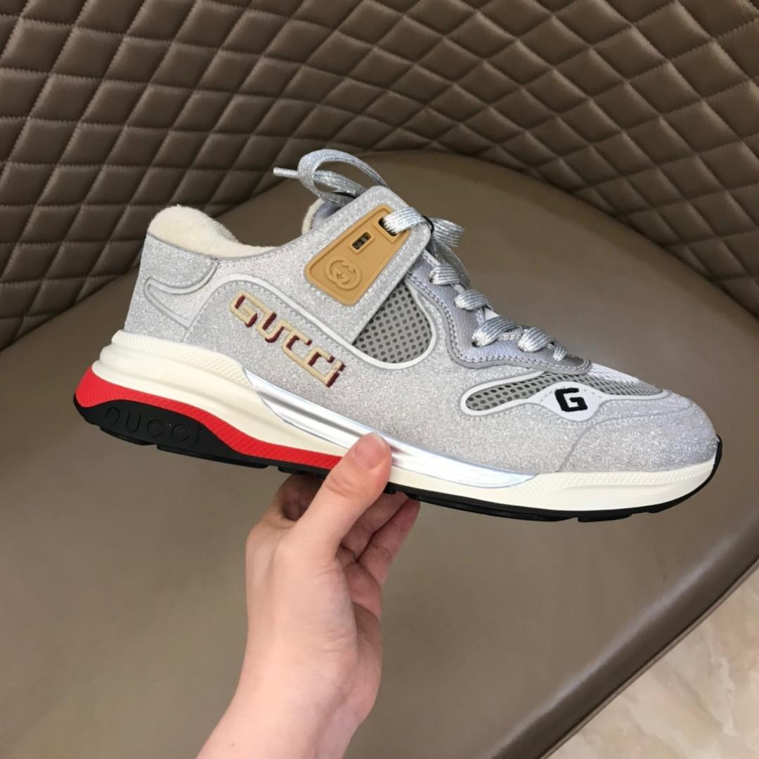 GUCCI ULTRAPACE LEATHER SNEAKERS