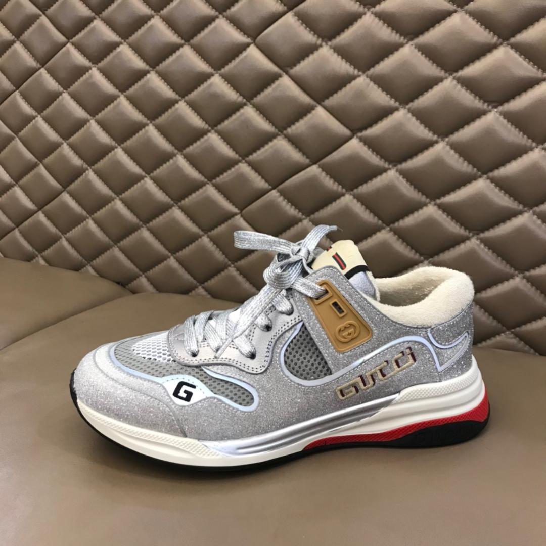 GUCCI ULTRAPACE LEATHER SNEAKERS