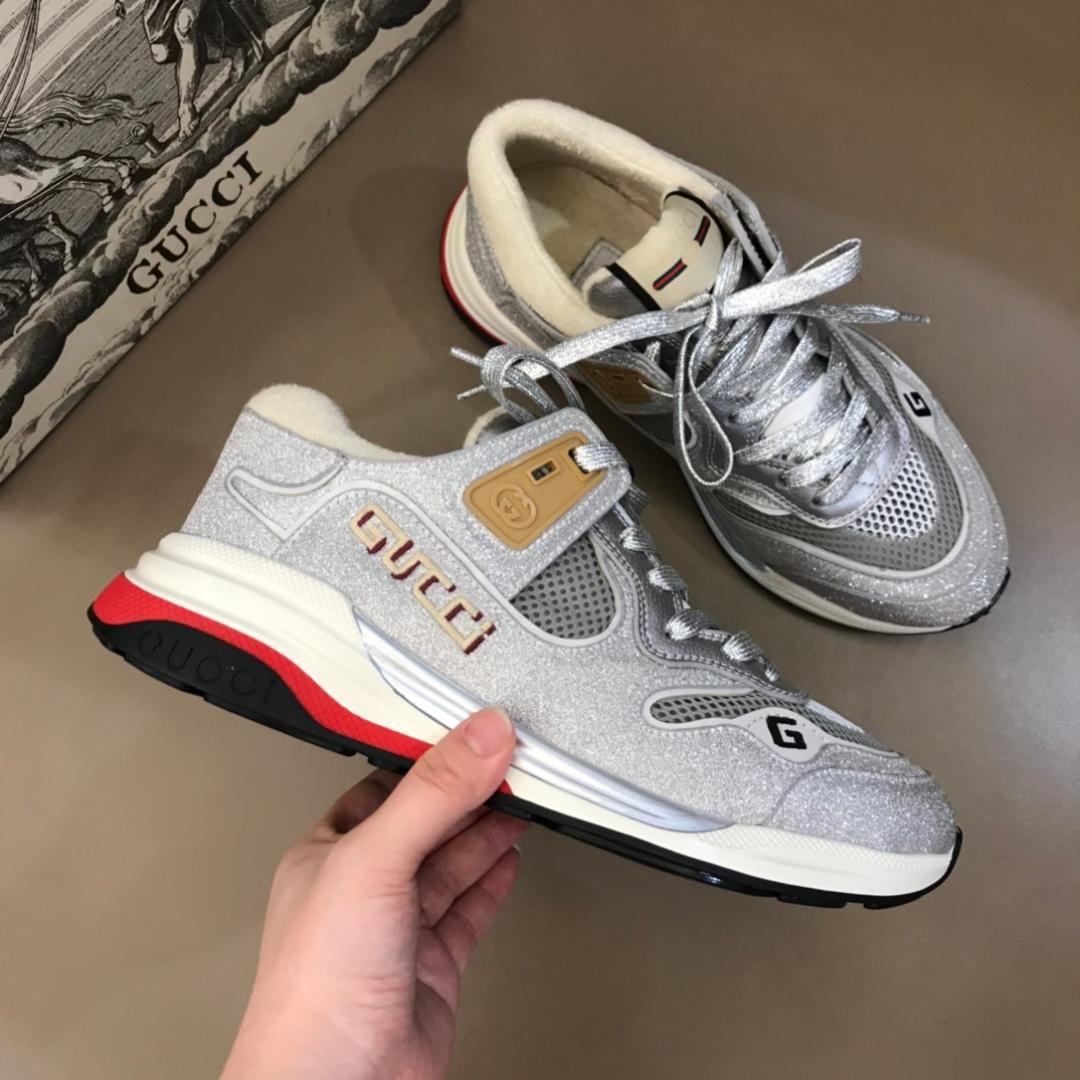 GUCCI ULTRAPACE LEATHER SNEAKERS