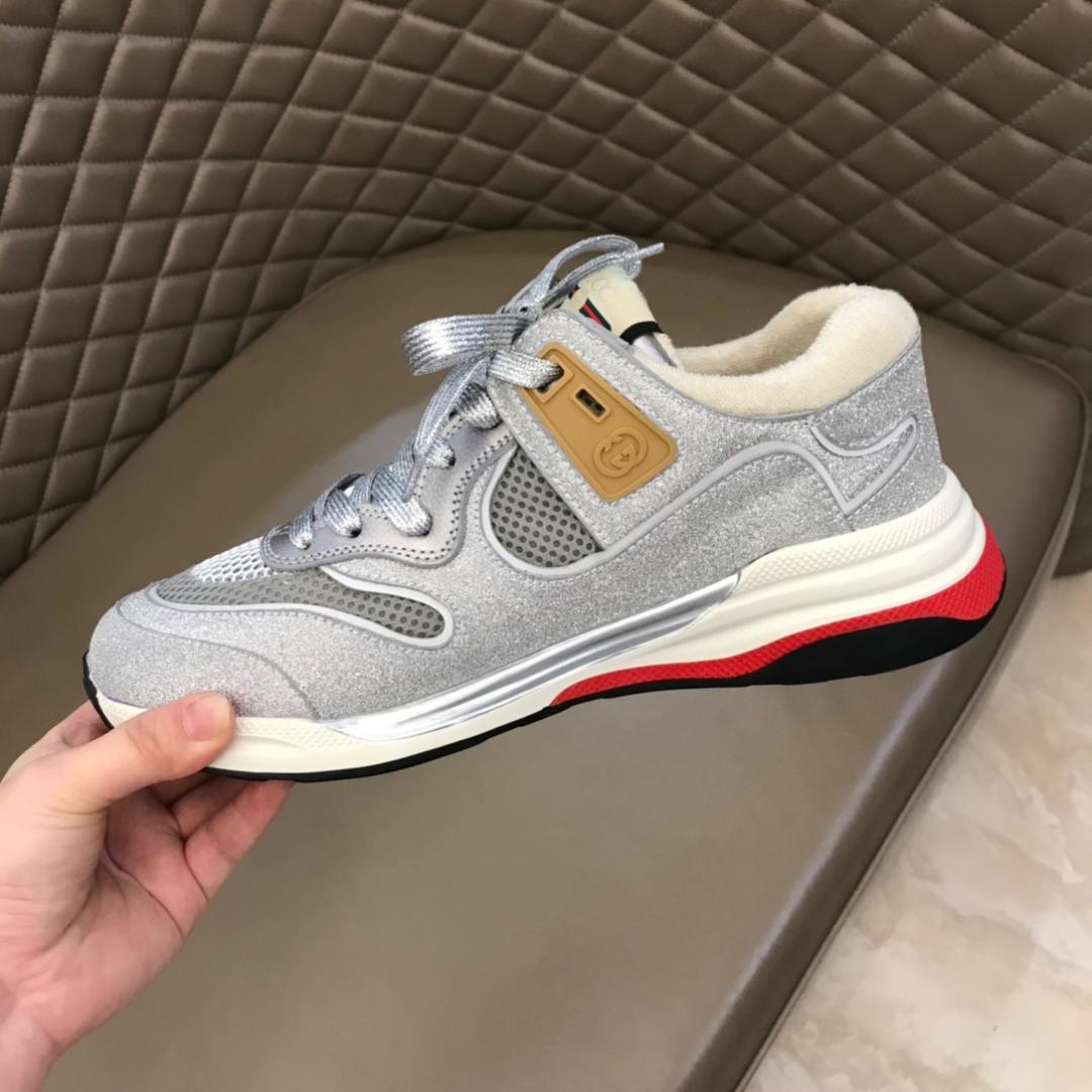 GUCCI ULTRAPACE LEATHER SNEAKERS