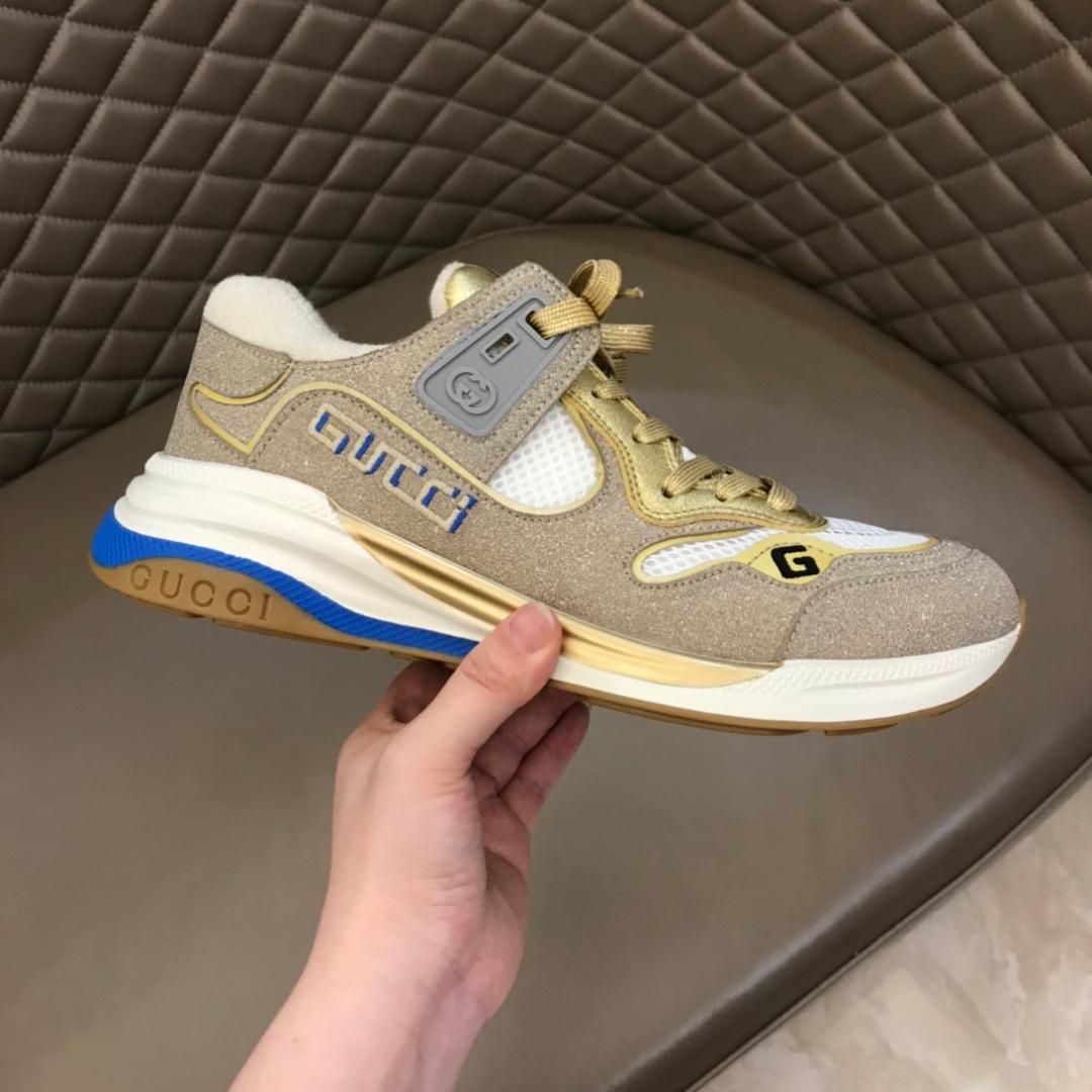 GUCCI ULTRAPACE LEATHER SNEAKERS
