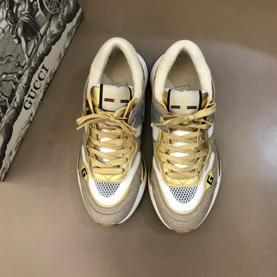 GUCCI ULTRAPACE LEATHER SNEAKERS