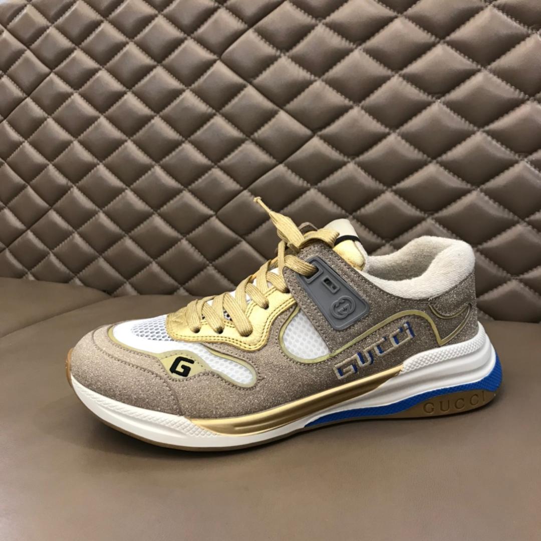 GUCCI ULTRAPACE LEATHER SNEAKERS