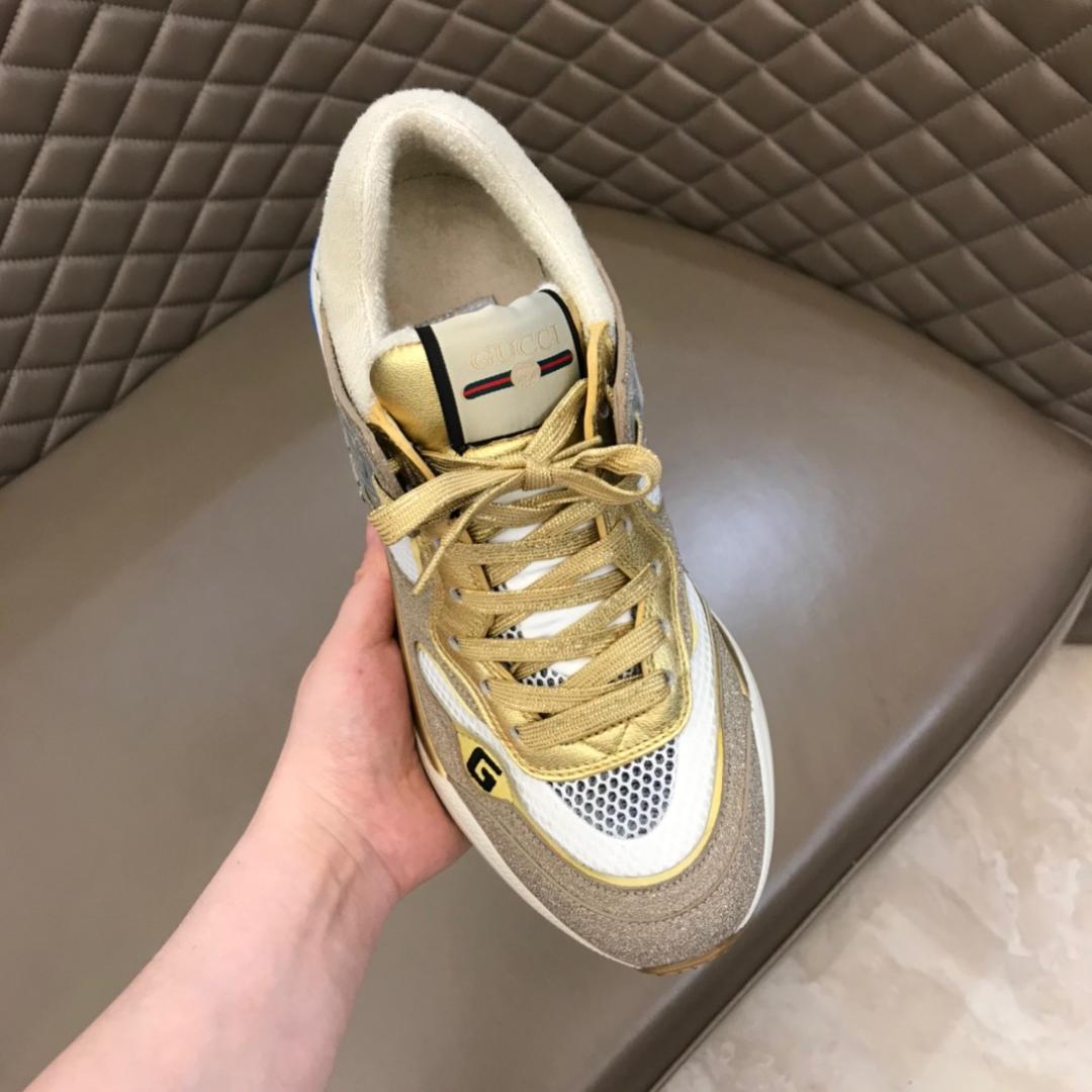 GUCCI ULTRAPACE LEATHER SNEAKERS