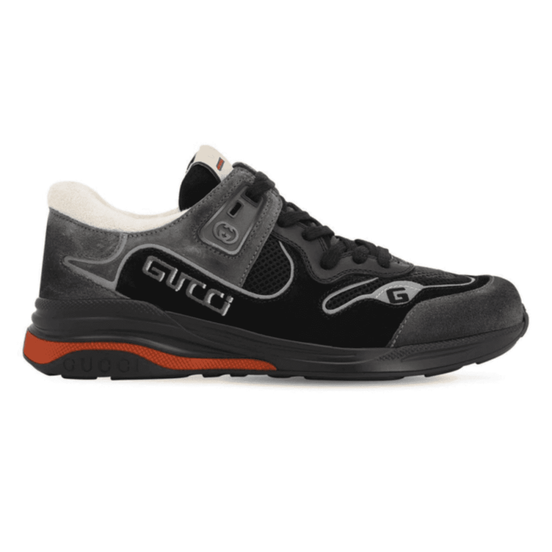 GUCCI ULTRAPACE G-LINE SUEDE & MESH SNEAKERS