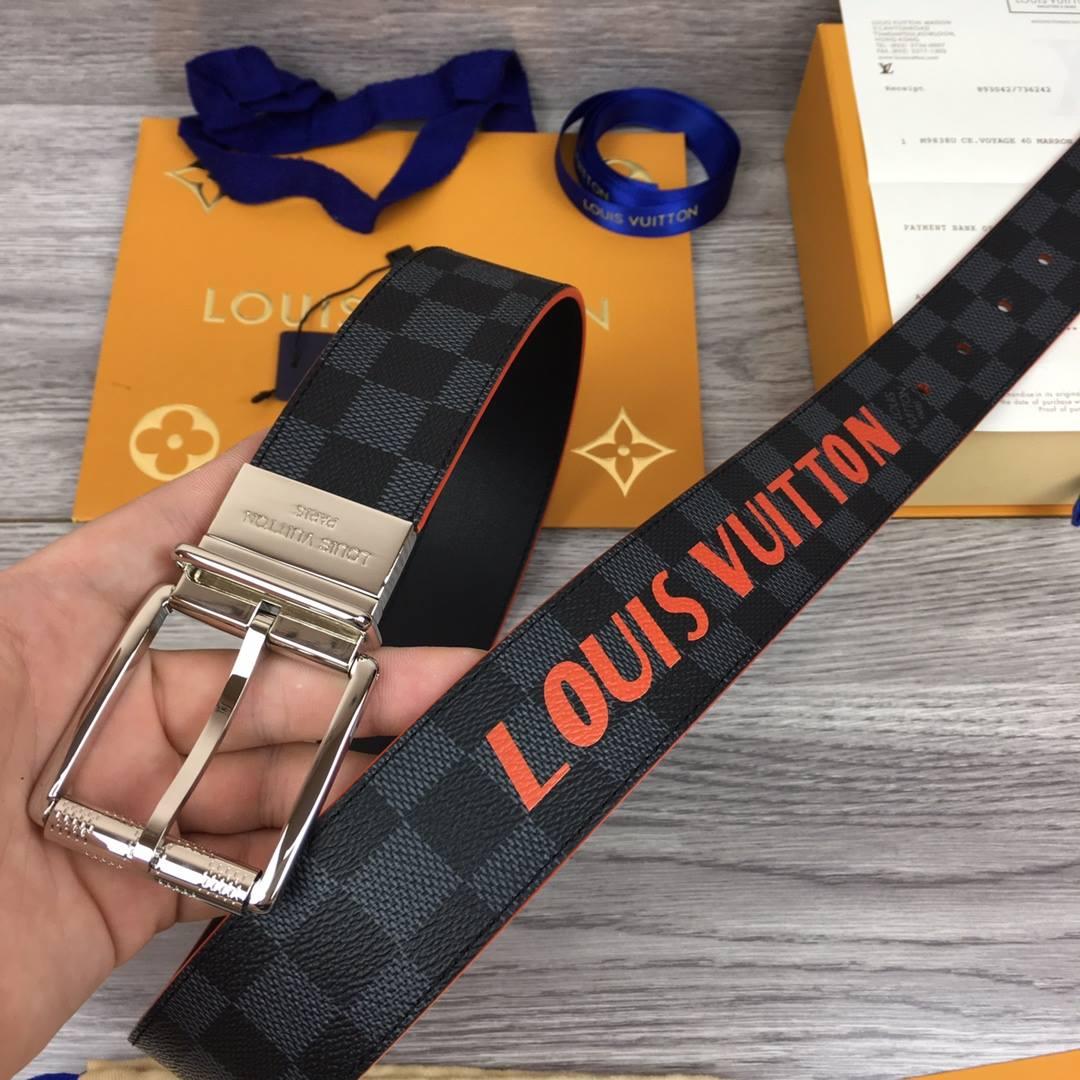 LOUIS VUITTON DA.MIER PRINT 40MM RE.VERSIBLE BELT