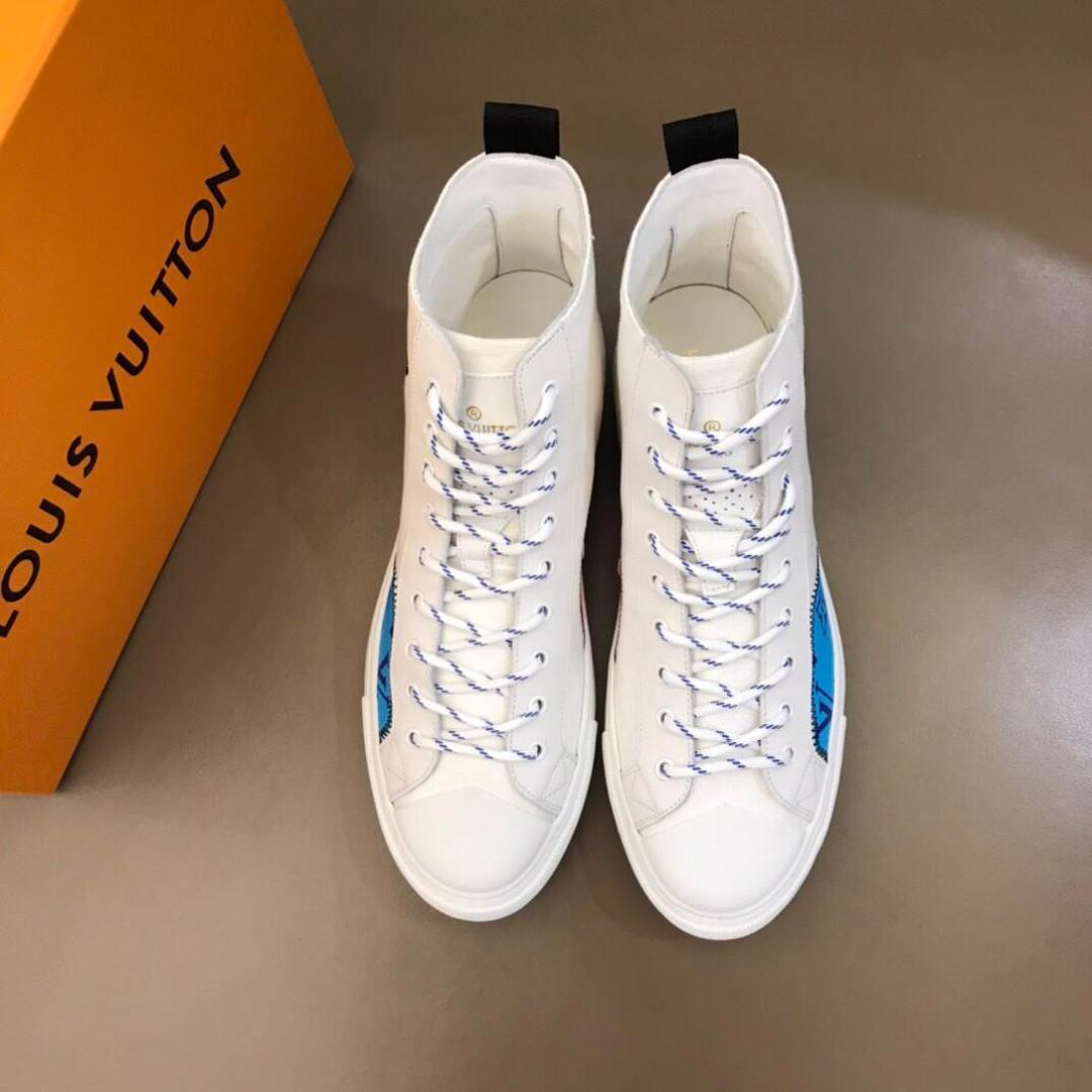 LOUIS VUITTON TATTOO HIGH TOP WHITE SNEAKER