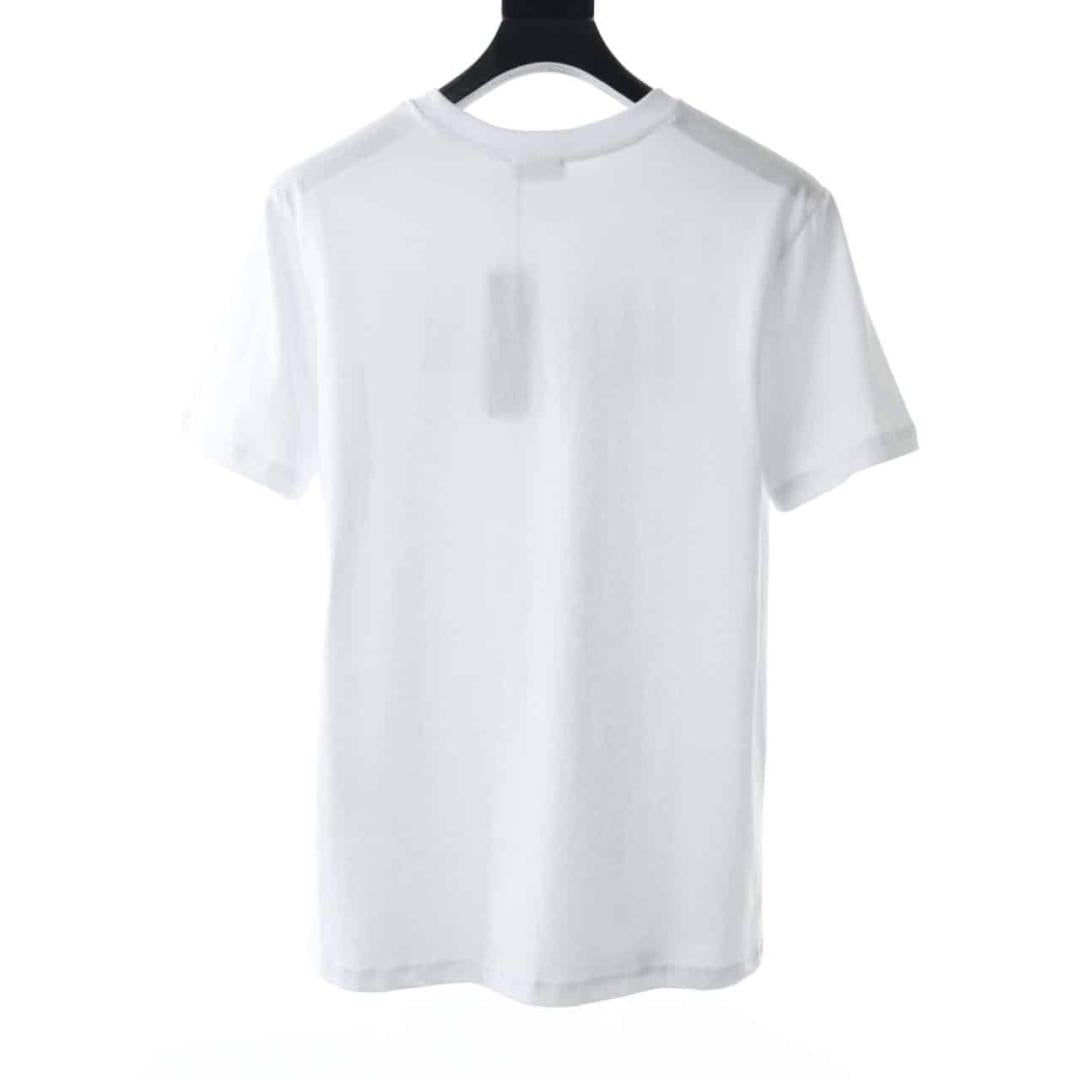 DIOR LETTER RENDERING HEAT TRANSFER LOGO T-SHIRT