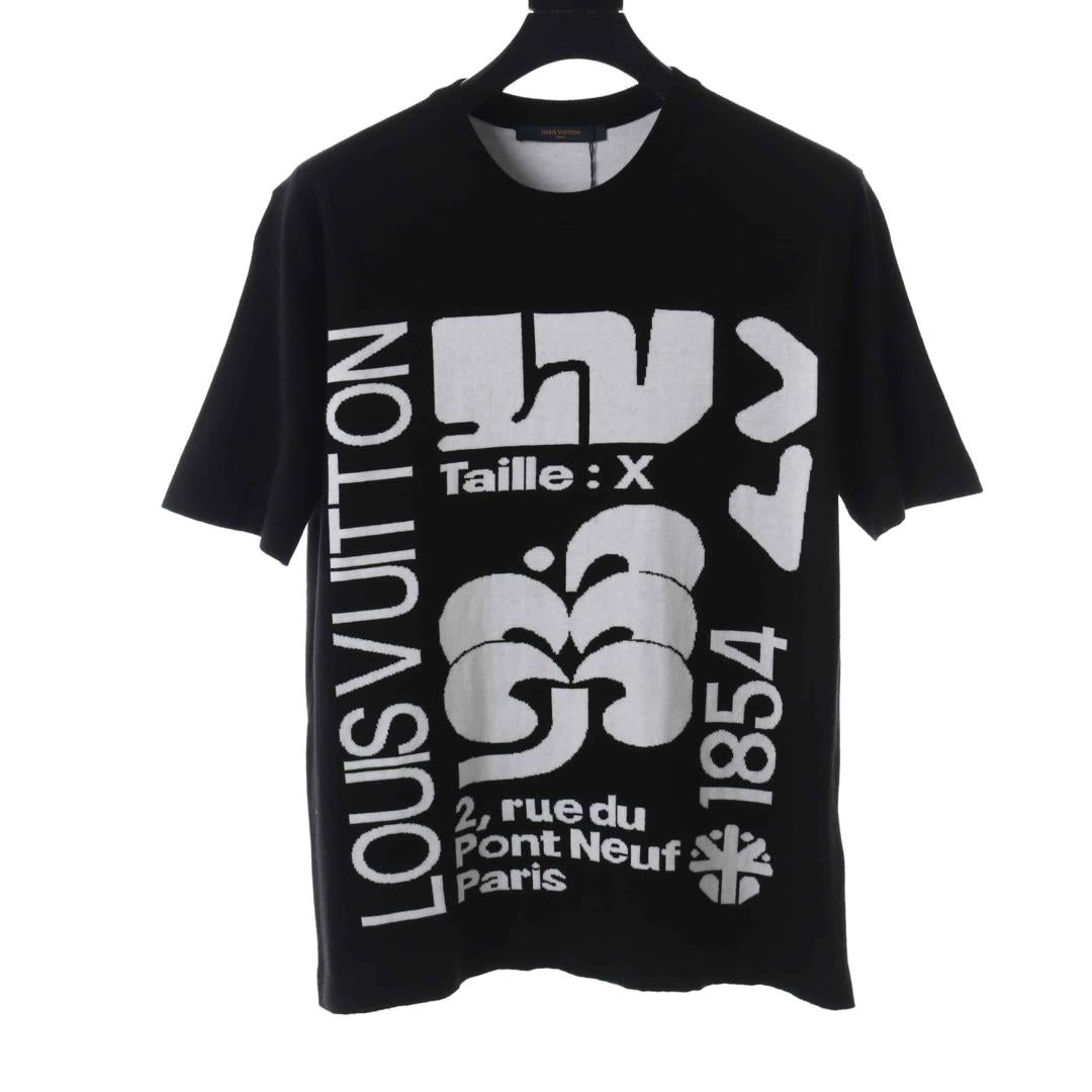 LOUIS VUITTON INTARSIA GRAPHIC KNITTED