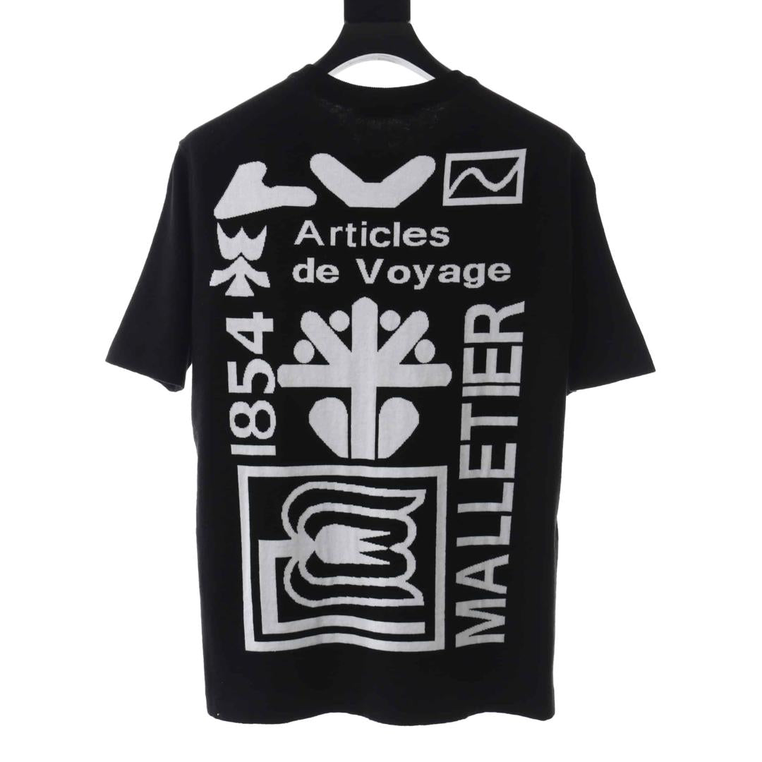 LOUIS VUITTON INTARSIA GRAPHIC KNITTED
