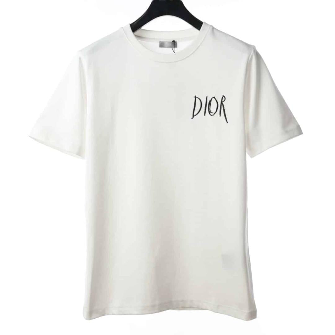 DIOR ARTIST SIGNATURE LETTER EMBROIDERY LOGO