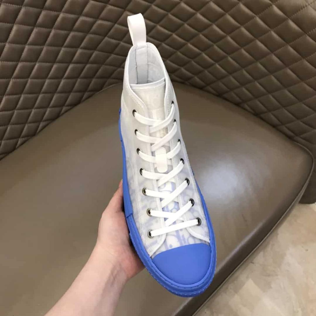 B23 HIGH-TOP SNEAKER WITH GRADIENT BLUE DIOR OBLIQUE CANVAS