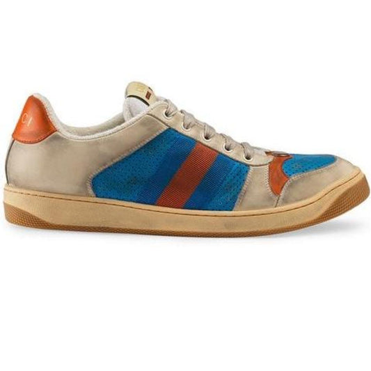 GUCCI SCREENER LEATHER SNEAKER