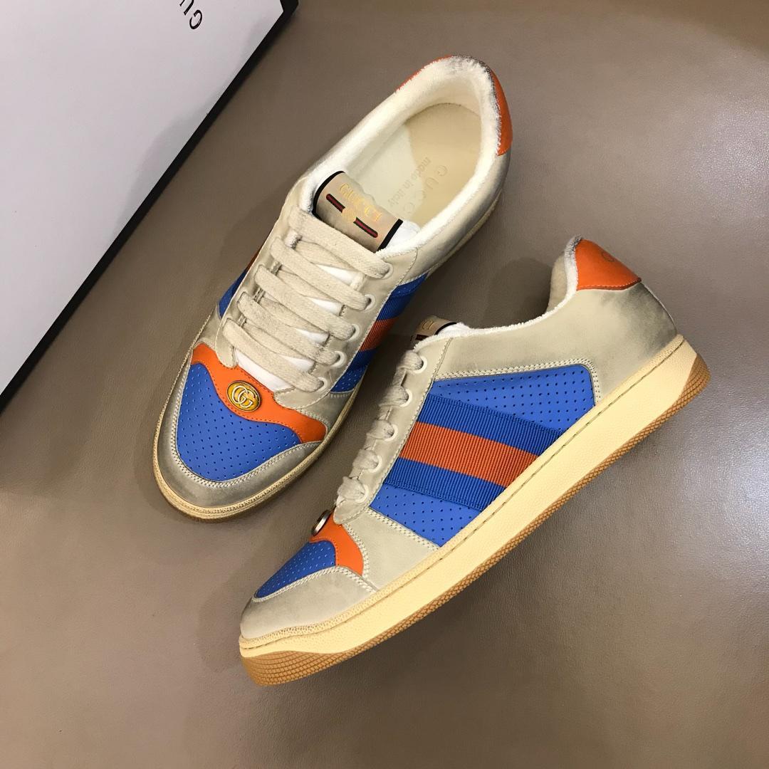 GUCCI SCREENER LEATHER SNEAKER