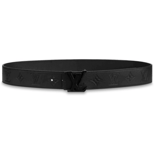 LOUIS VUITTON SHAPE BELT MONOGRAM SHADOW 40 MM BLACK