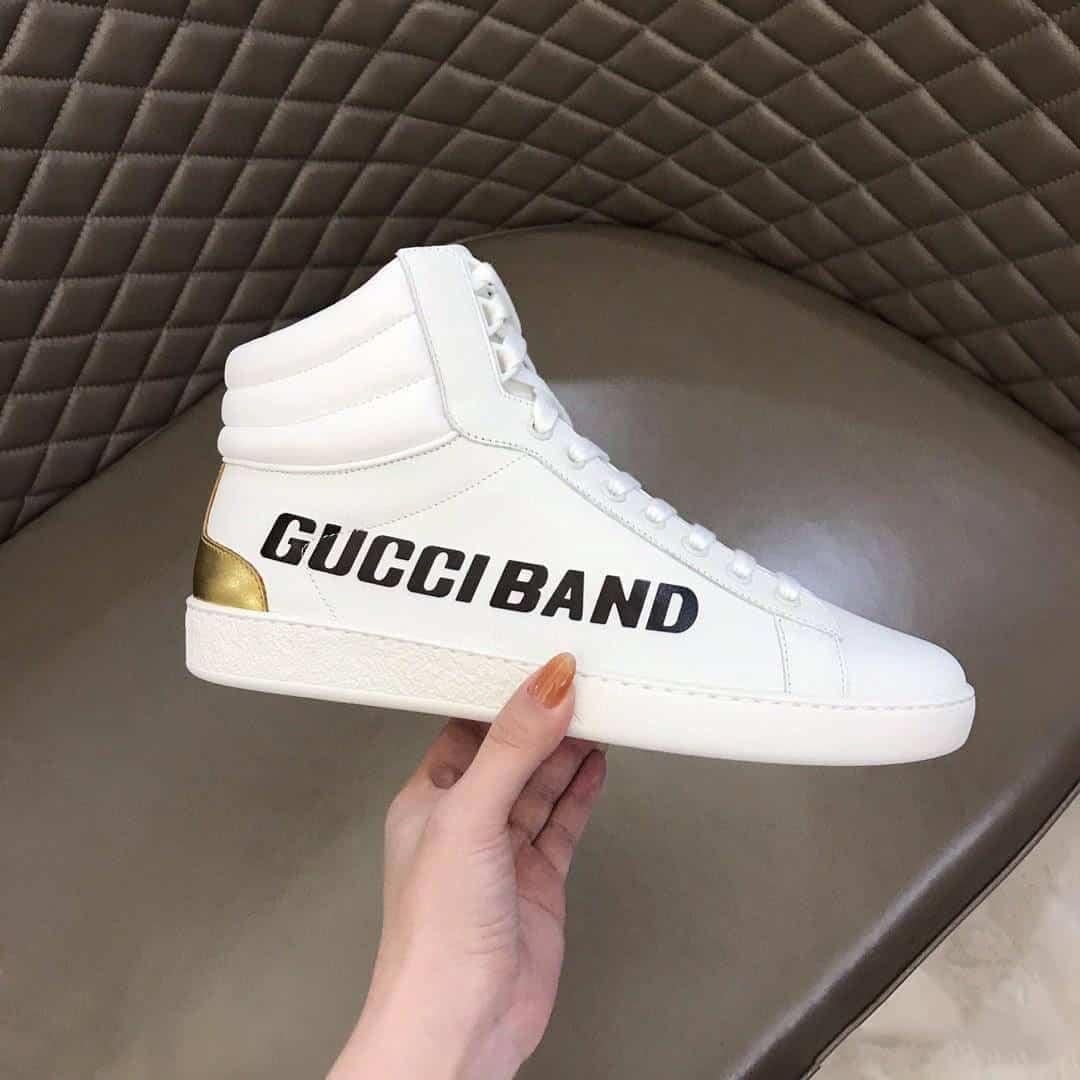 GUCCI ACE BAND HIGH-TOP SNEAKER