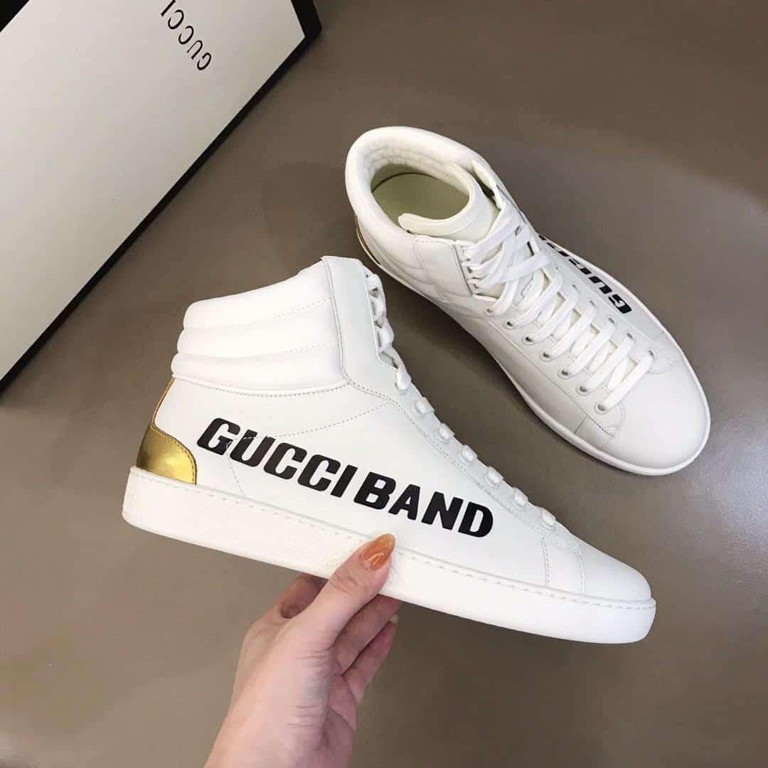 GUCCI ACE BAND HIGH-TOP SNEAKER