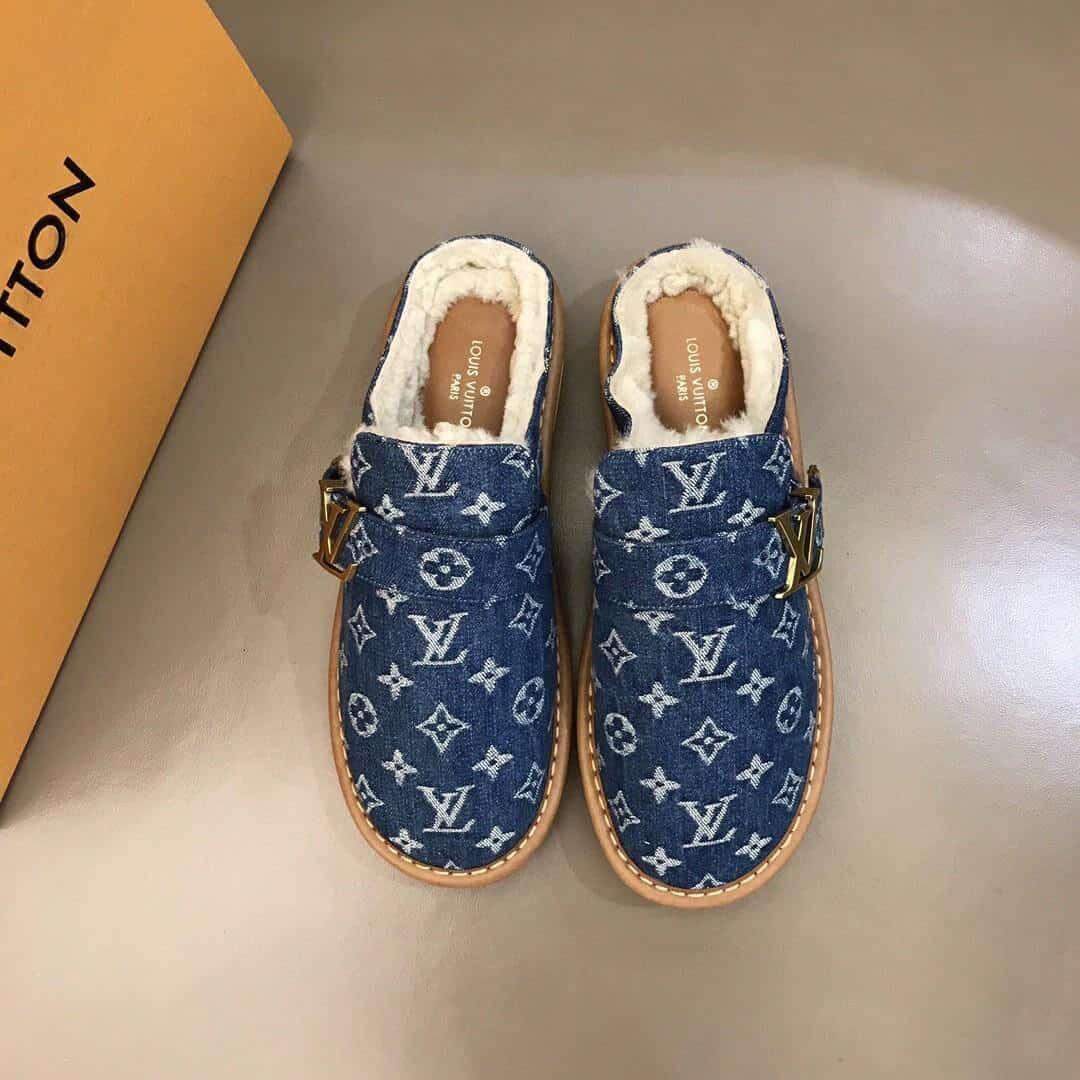 LOUIS VUITTON LV COSY MULE FUR