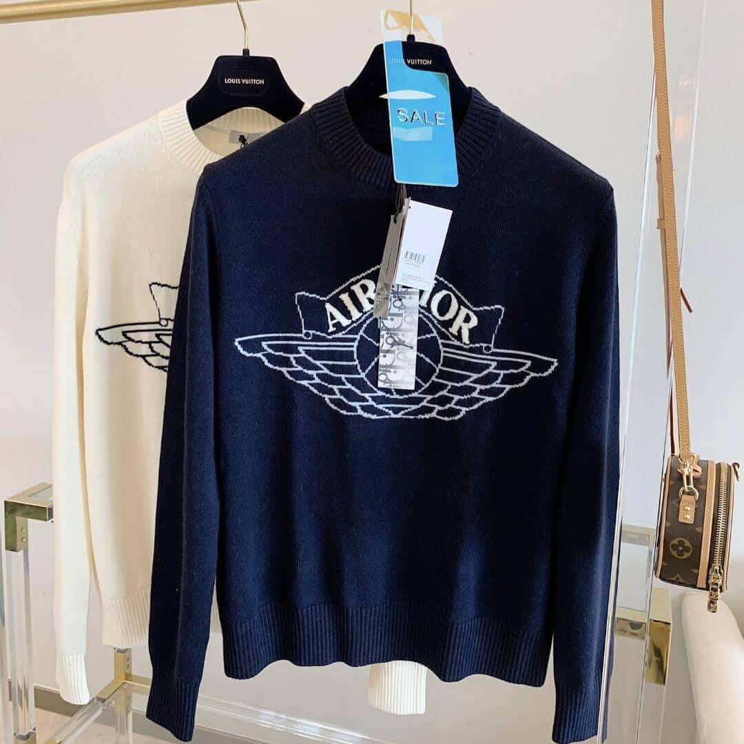 DIOR X JORDAN WINGS SWEATER NAVY