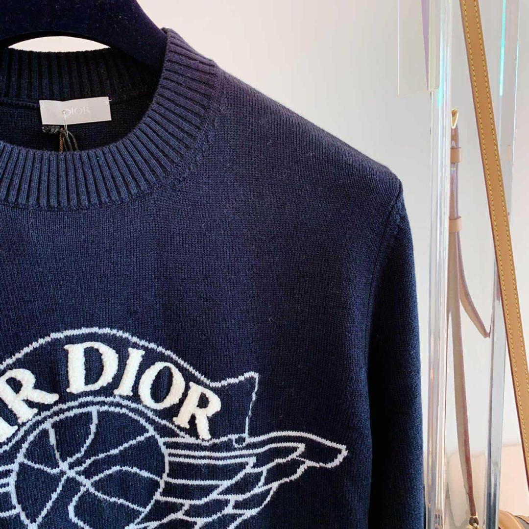 DIOR X JORDAN WINGS SWEATER NAVY