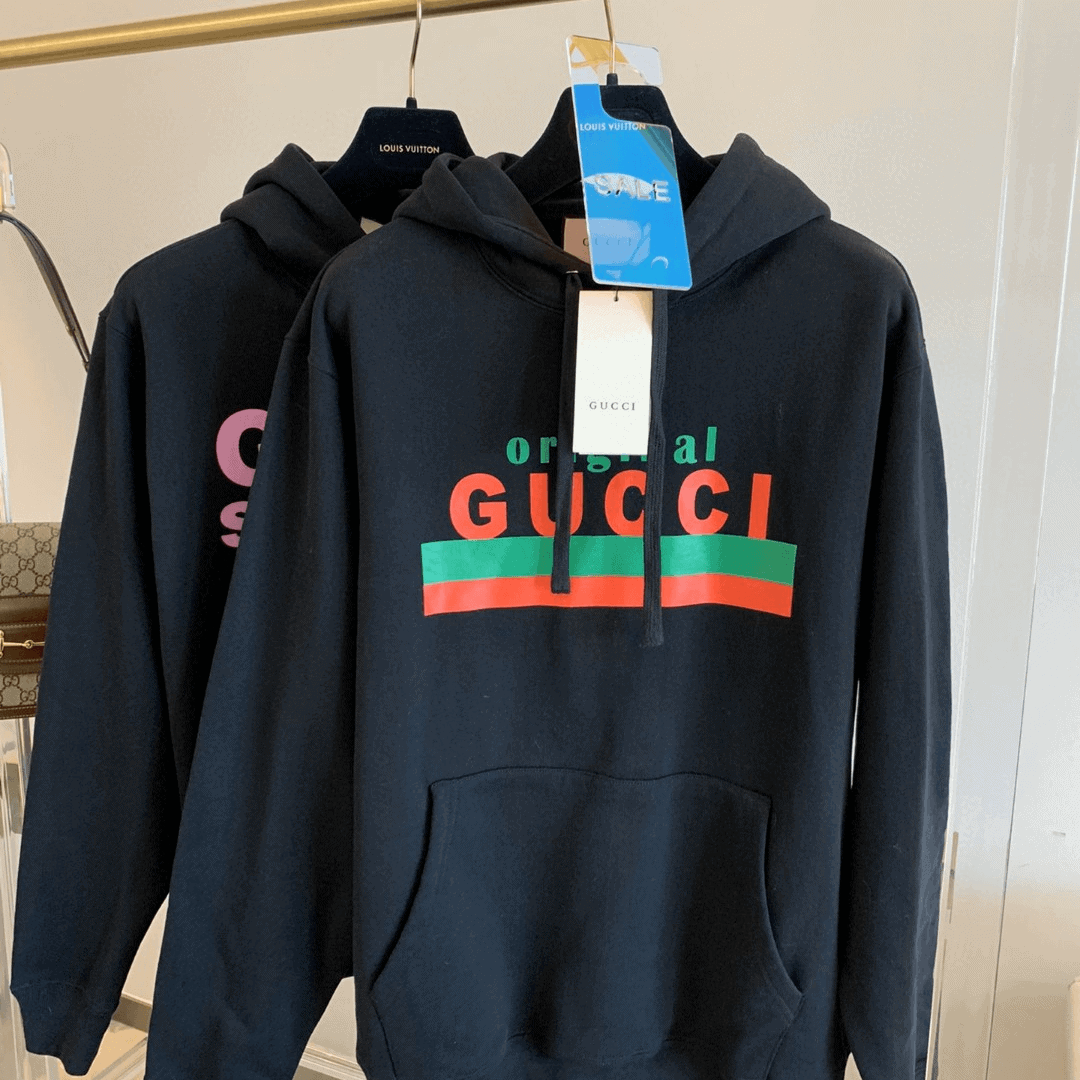 GUCCI BLACK 'ORIGINAL GUCCI' HOODIE