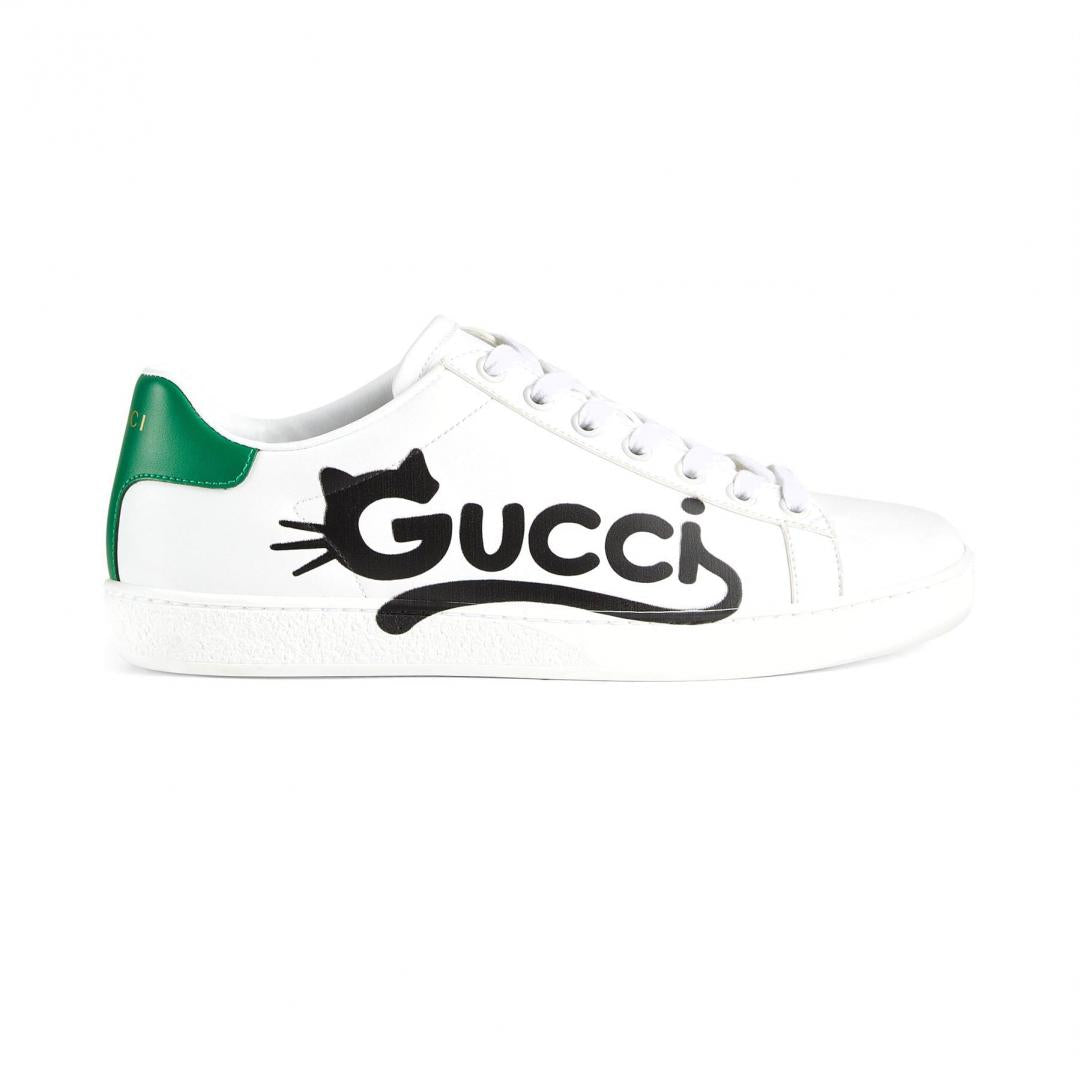 GUCCI ACE SNEAKERS WITH KITTEN