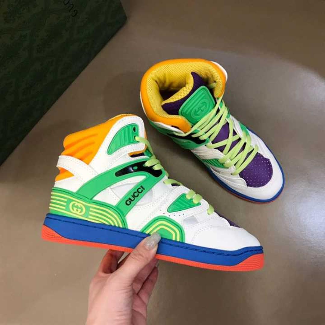 GUCCI BASKET SNEAKERS WHITE DEMETRA