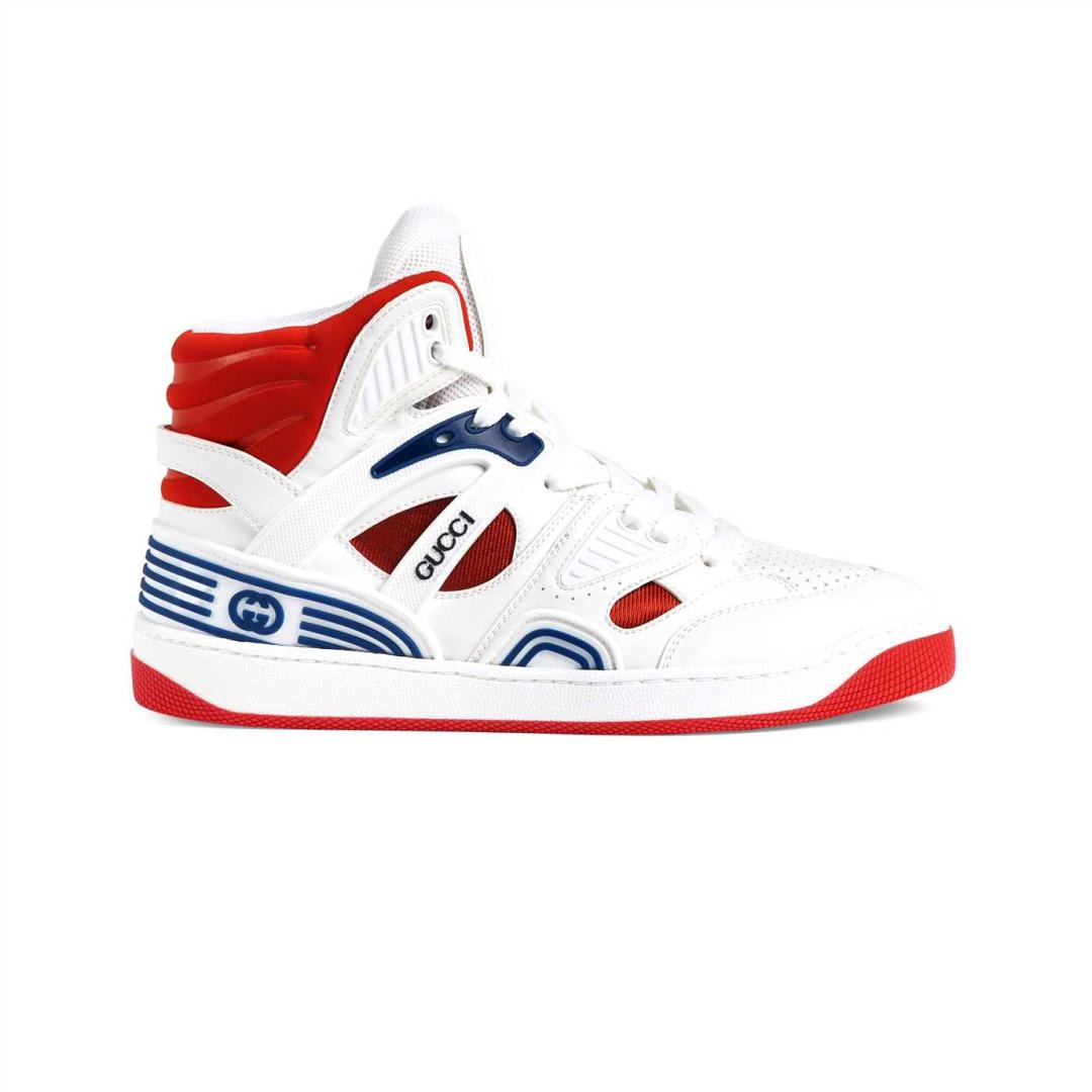 GUCCI BASKET SNEAKERS WHITE DEMETRA