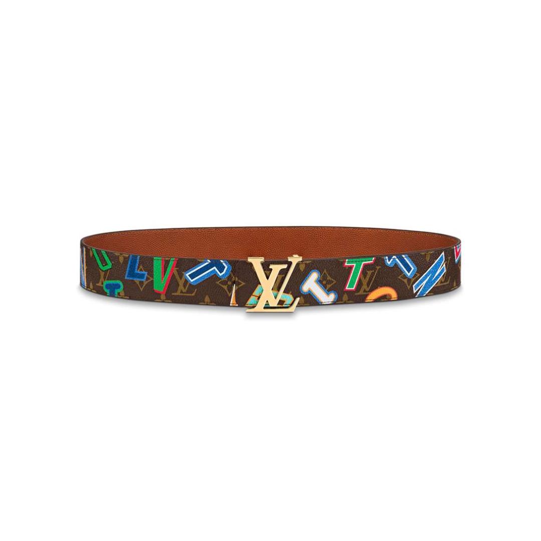 LOUIS X NBA LV INITIALES 40MM REVERSIBLE BELT MONOGRAM CANVAS CALF LEATHER REVERSE