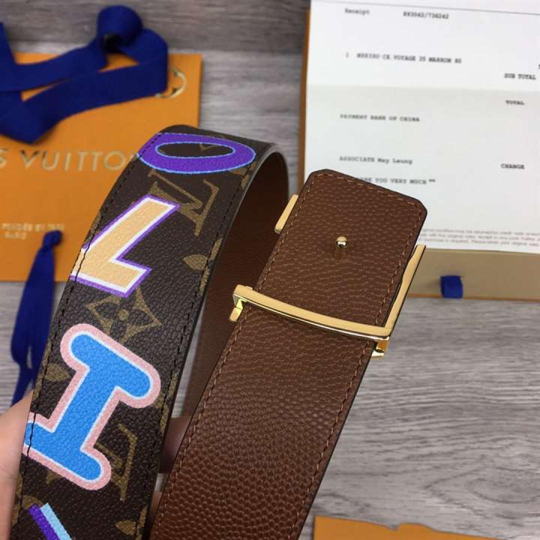 LOUIS X NBA LV INITIALES 40MM REVERSIBLE BELT MONOGRAM CANVAS CALF LEATHER REVERSE