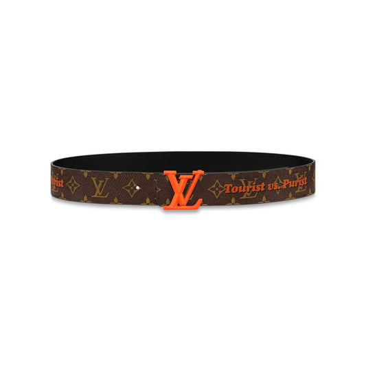 LOUIS VUITTON PYRAMIDE 40MM REVERSIBLE BELT MONOGRAM CANVAS RECTO SIDE