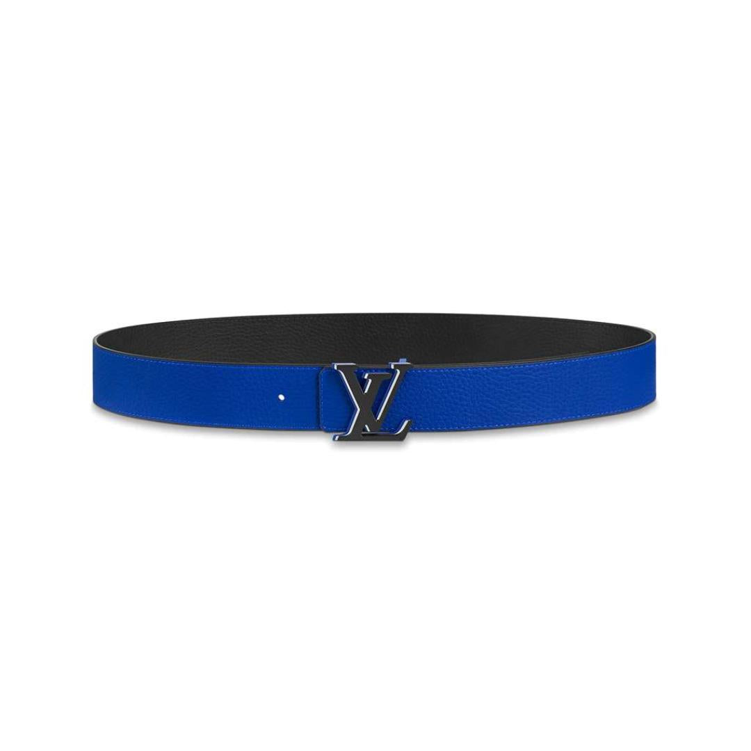LOUIS VUITTON OPTIC 40MM REVERSIBLE BELT BLUE/BLACK