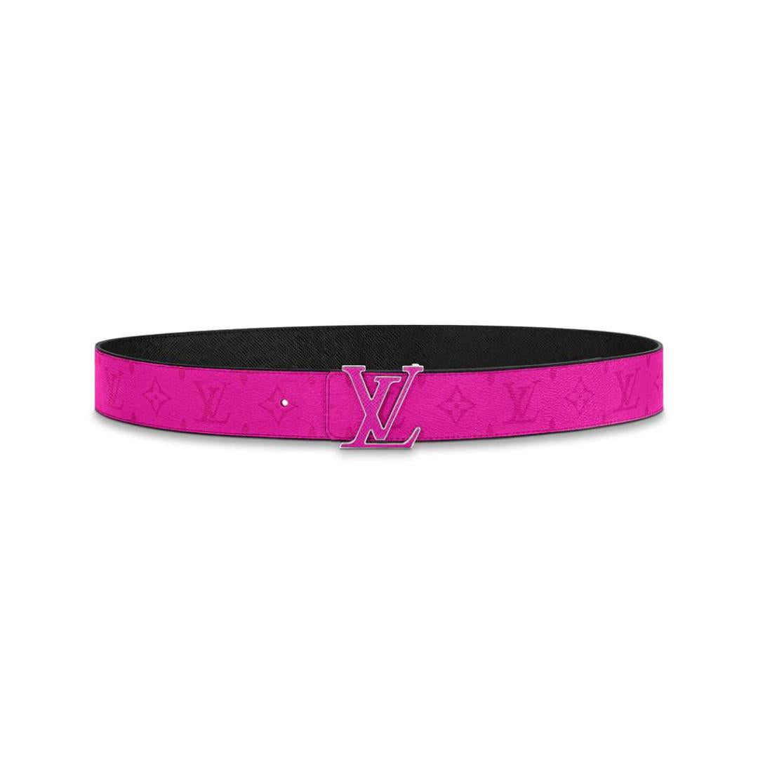 LOUIS VUITTON INITIALES 40MM REVERSIBLE BELT PINK
