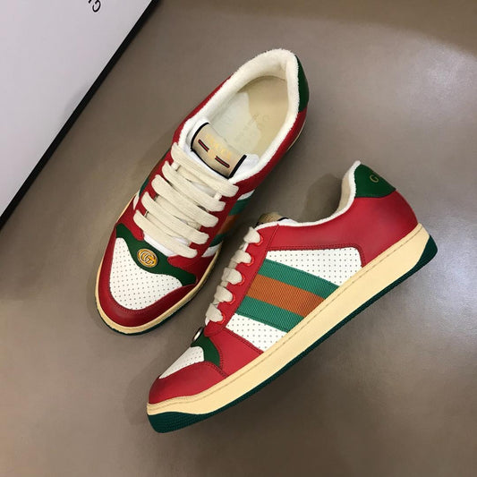 GUCCI SCREENER LEATHER SNEAKER