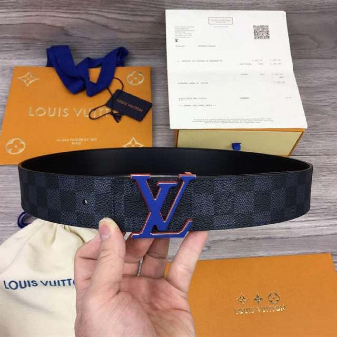 LOUIS VUITTON INITIALES 40MM REVERSIBLE DAMIER INFINI LEATHER BELT