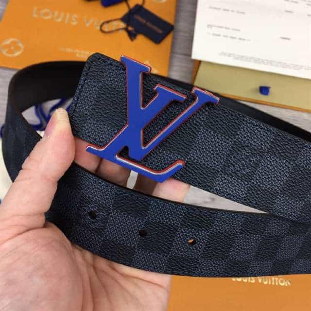 LOUIS VUITTON INITIALES 40MM REVERSIBLE DAMIER INFINI LEATHER BELT