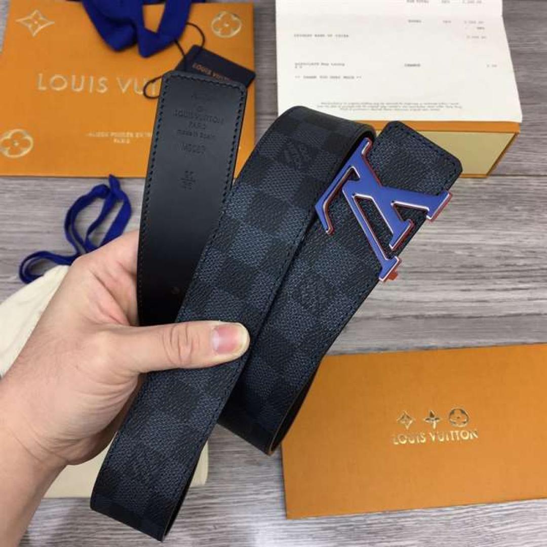 LOUIS VUITTON INITIALES 40MM REVERSIBLE DAMIER INFINI LEATHER BELT