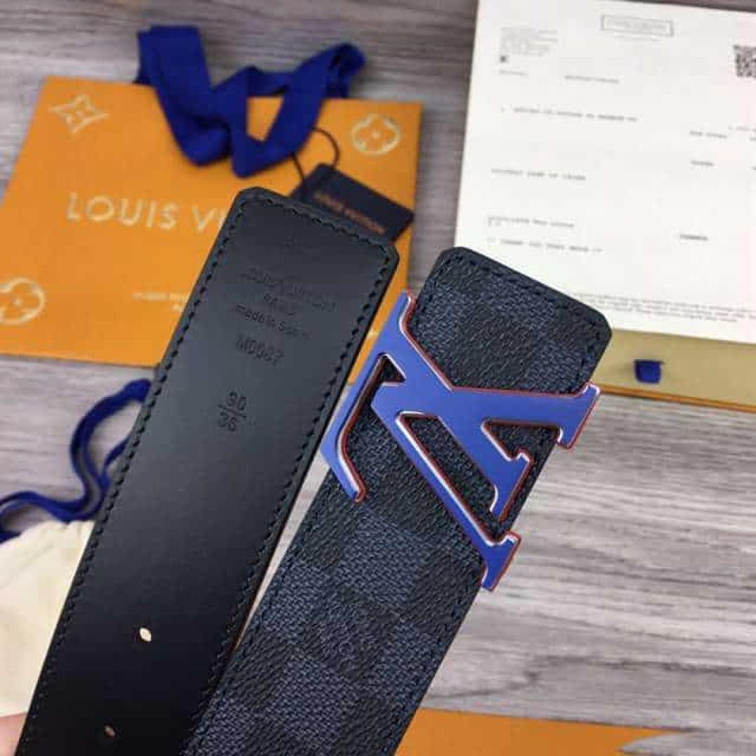 LOUIS VUITTON INITIALES 40MM REVERSIBLE DAMIER INFINI LEATHER BELT