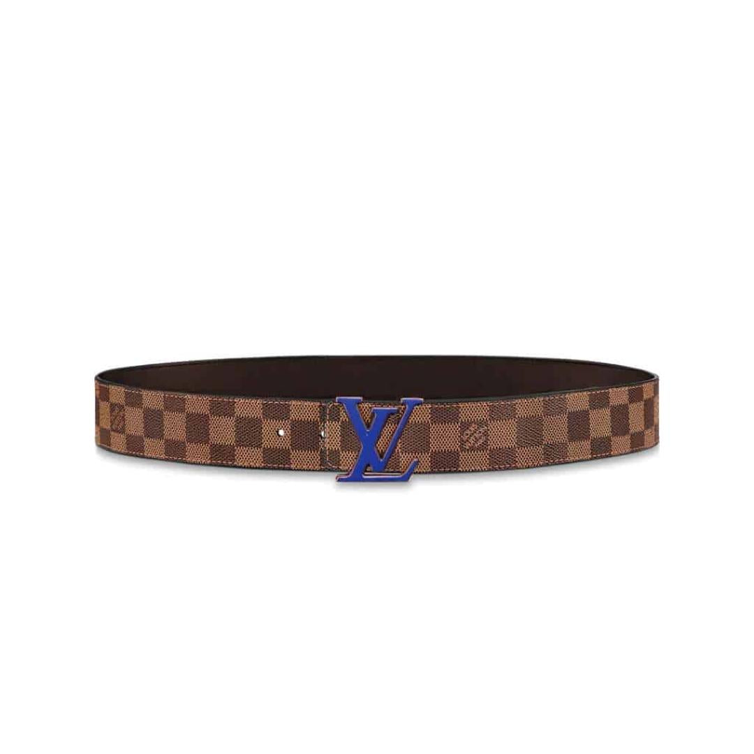 LOUIS VUITTON INITIALES 40MM REVERSIBLE DAMIER EBENE CANVAS BELT