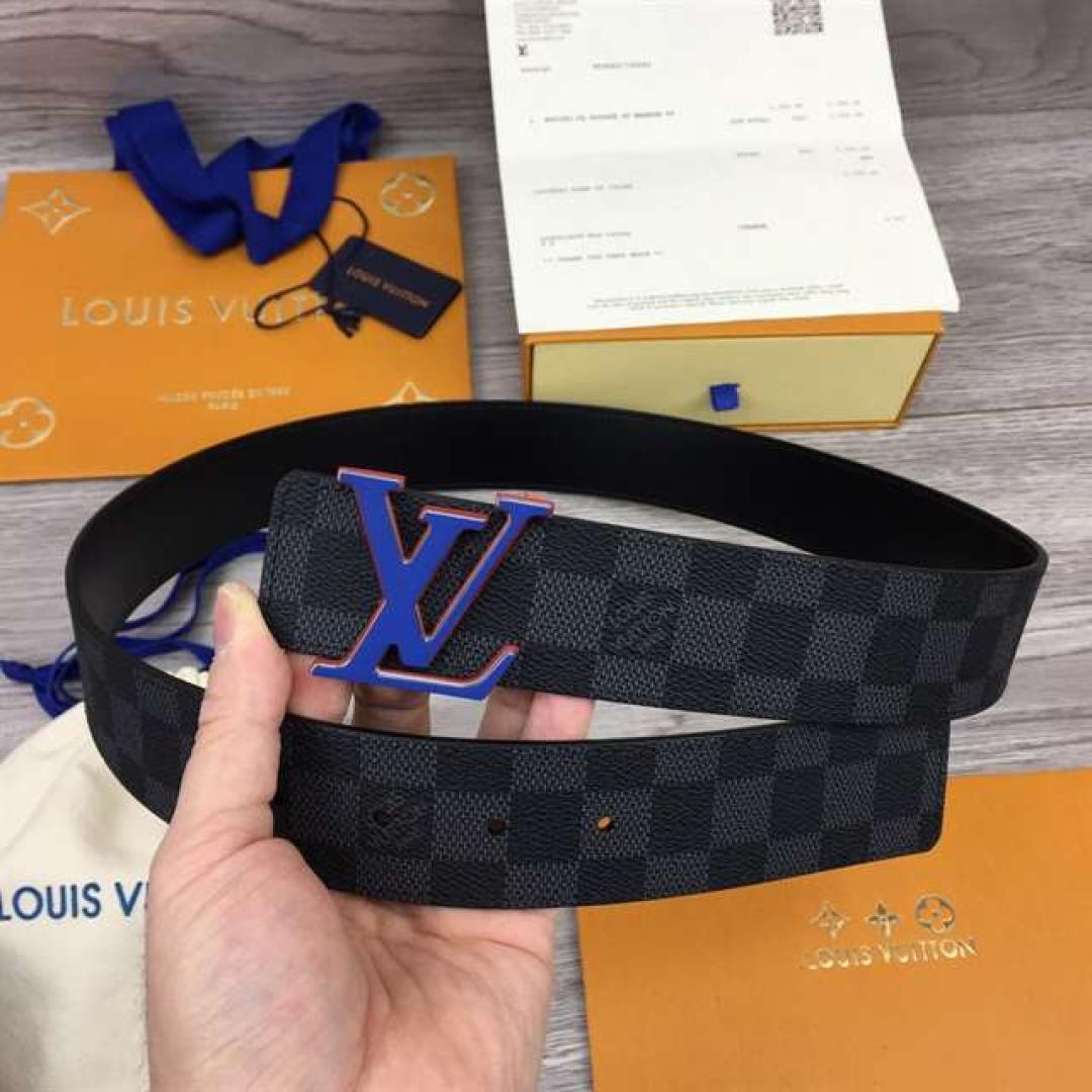 LOUIS VUITTON INITIALES 40MM REVERSIBLE DAMIER INFINI LEATHER BELT